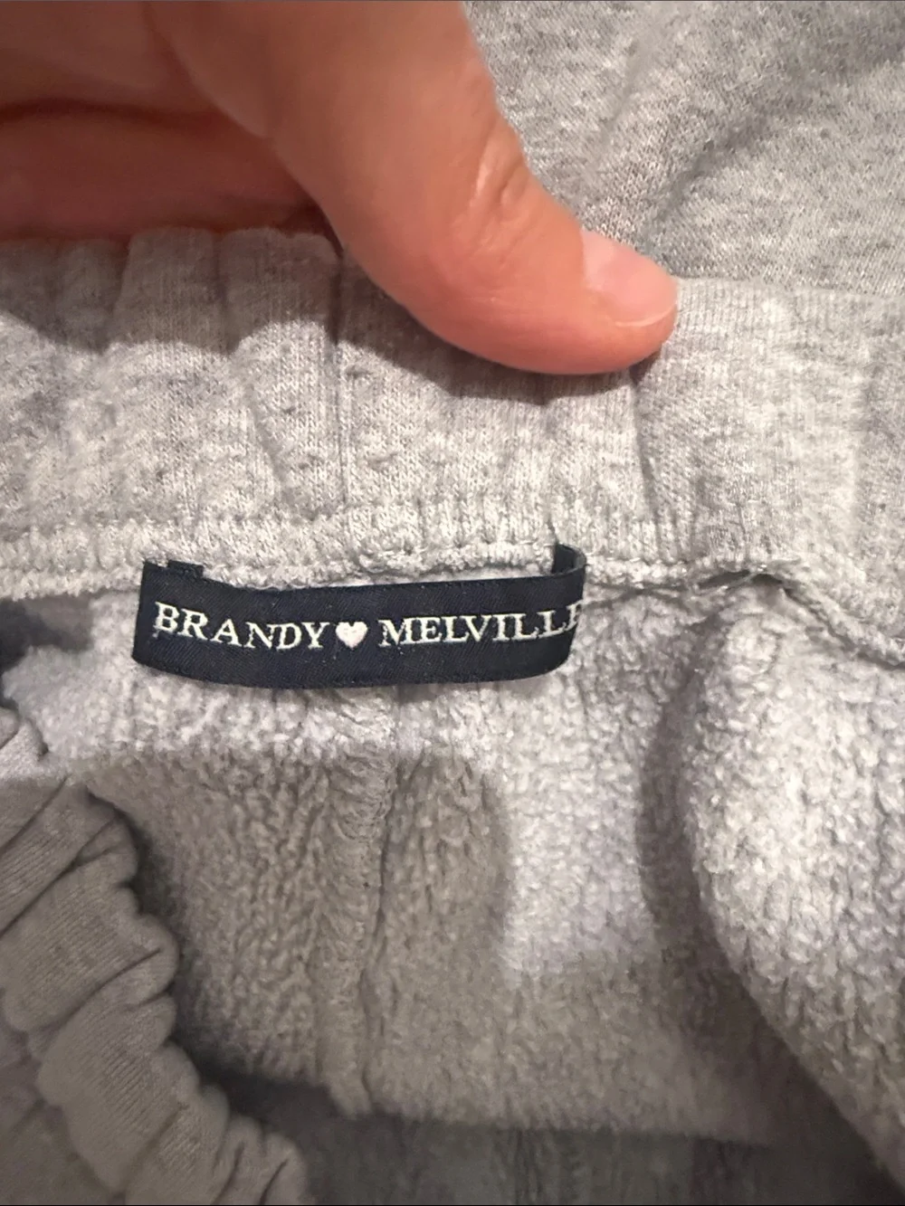 Brandy Melville Light Gray Kids Jogger Sweatpants